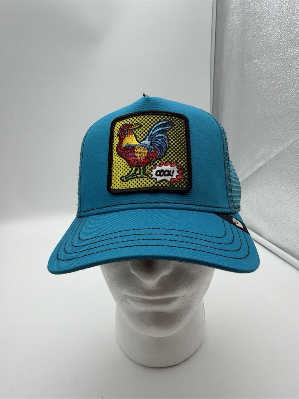 GOORIN BROS. The Farm The Rooster Trucker Hat Cap Teal Mesh SnapBack